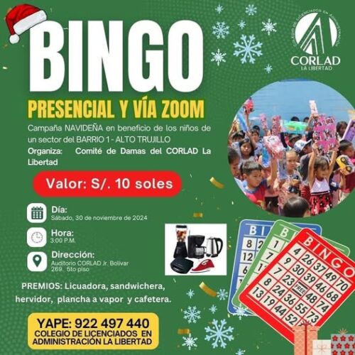 Bingo Navideño 2025 – Colegio Regional de Licenciados en Administración ...